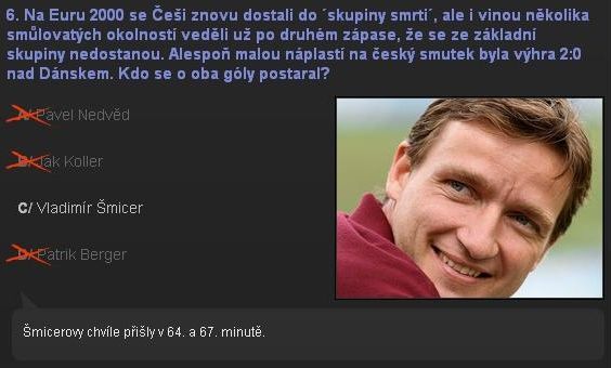 Test: Památné české a československé góly na ME