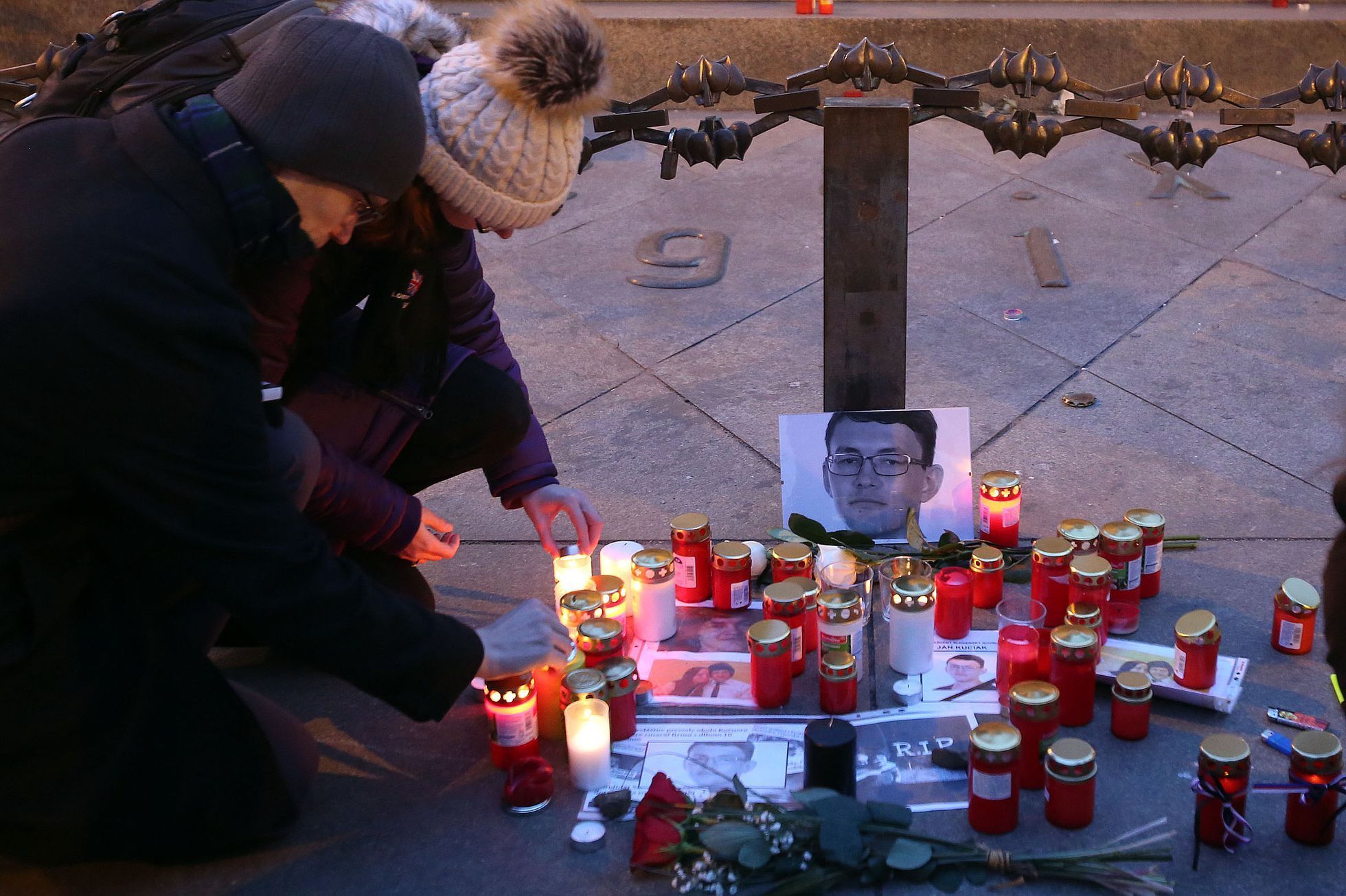 Pieta za  Jána Kuciaka v Praze