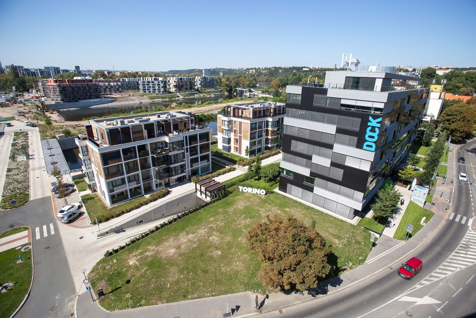 Nová Palmovka od Metrostav, Dock Marina Boulevard od Crestyl - výstavba Palmovka - kanceláře, byty, výstavba, developer, Praha