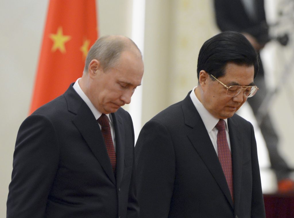 Rusko Čína Putin Chu Ťin-tchao