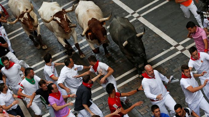 Běh s býky v Pamploně, ilustrační foto