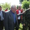 Prezident navštívil Lahovičky postižené povodní