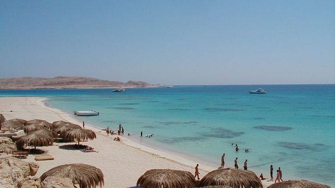 Hurghada je oblíbeným turistickým cílem v Egyptě.