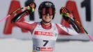Stephanie Venierová v závodě super-G žen na MS v Saalbachu 2025