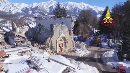 Jako z katastrofického filmu. Italská Amatrice je po ničivém zemětřesení stále v troskách