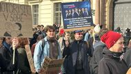 demonstrace, Hradčanské náměstí, Praha, ekologové, Petr Macinka