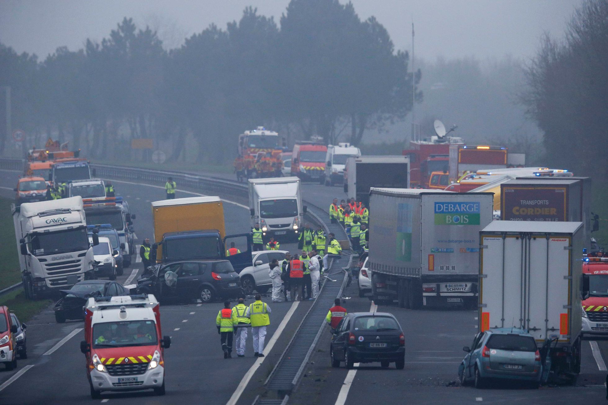 Hromadná nehoda ve Francii