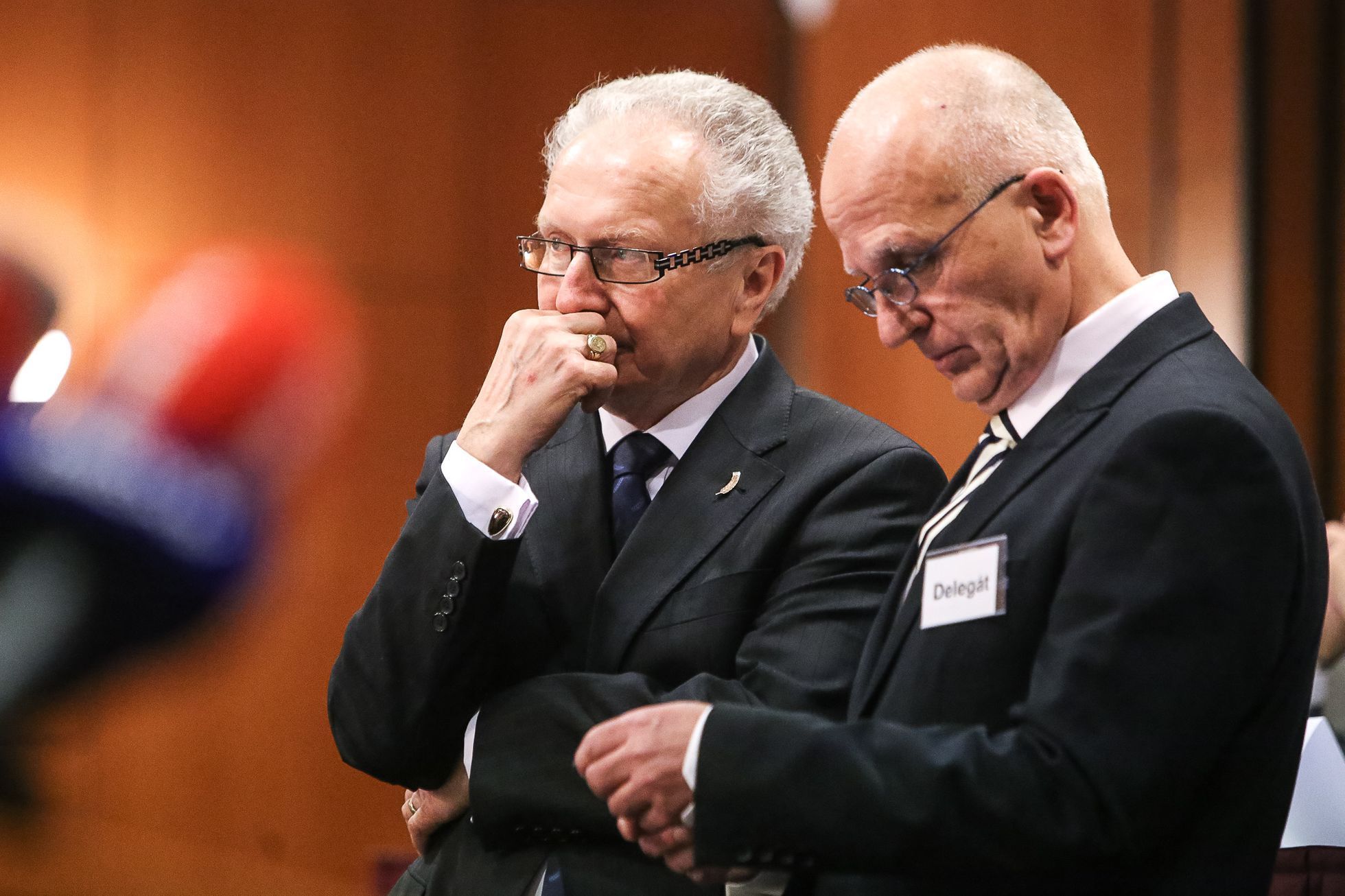 Volební sjezd SPO Zemanovci - Miloš Zeman, Martin Nejedlý, Vratislav Mynář - 28.3.2018