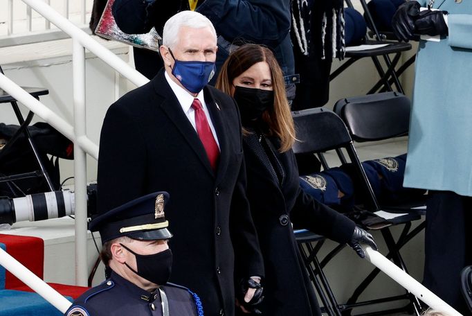 Mike Pence na inauguraci Joea Bidena.