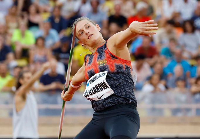 Barbora Špotáková při Diamantové lize v Monaku