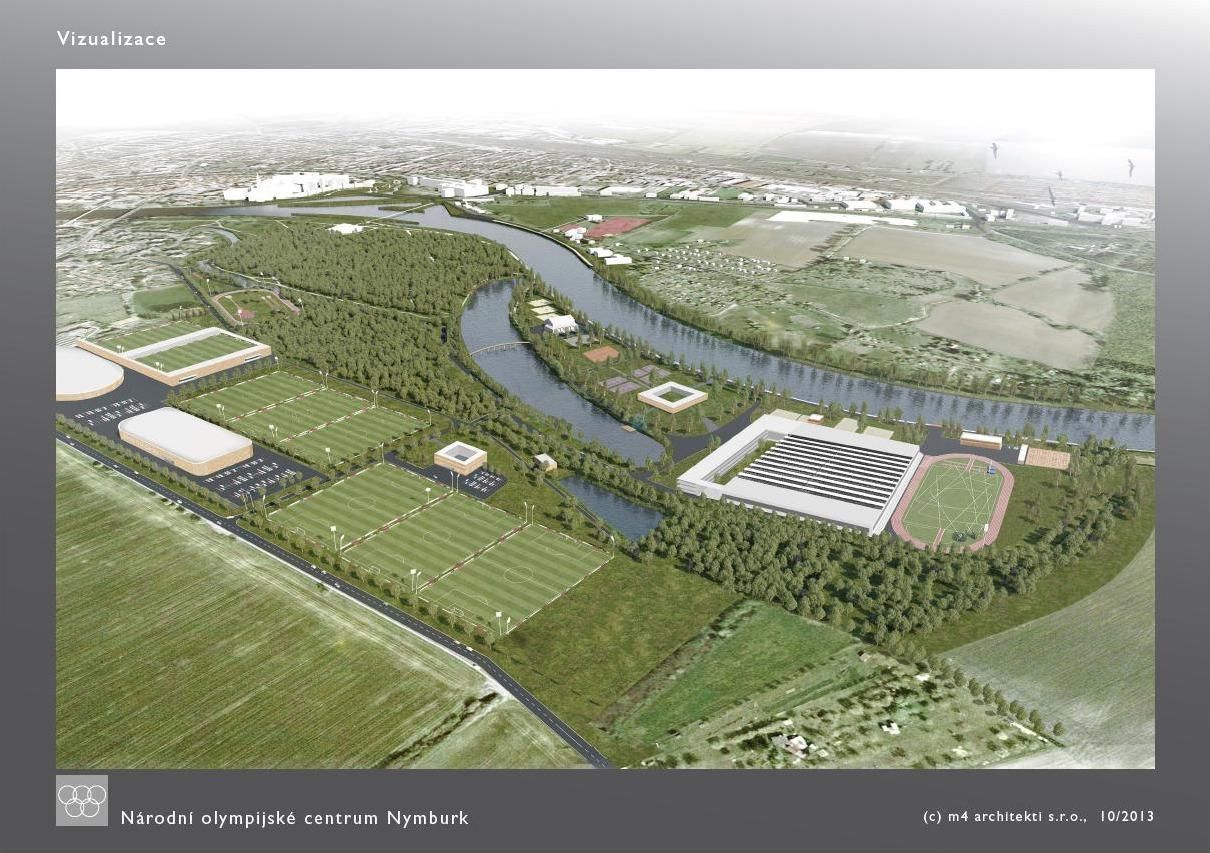 Národní olympijské centrum Nymburk (vizualizace)