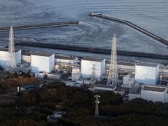 Jaderná elektrárna Fukušima 1 na ranní fotografii - ještě před explozí