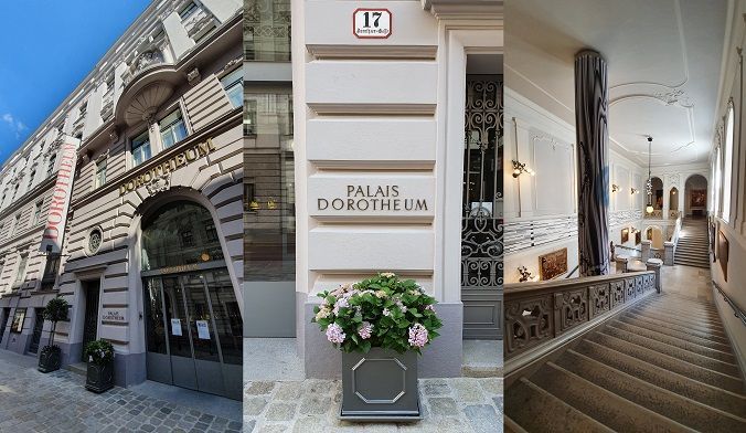 Palais Dorotheum se nachází v samém centru Vídně nedaleko Albertiny či vídeňské opery. Slavnostně otevřen byl v roce 1901 za účasti císaře Františka Josefa I.