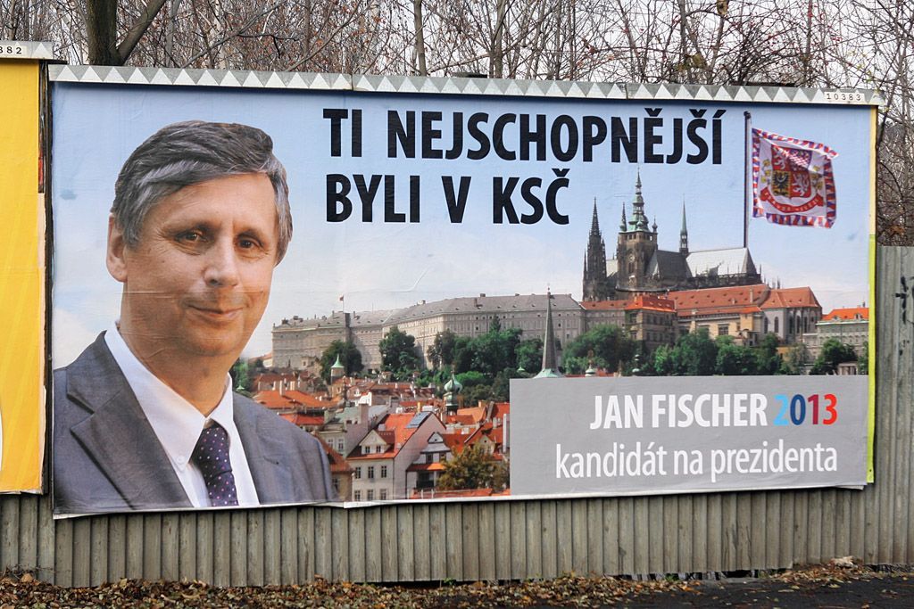 Billboard proti Janu Fischerovi