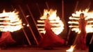 Artists from Russian theatre "Live fires" perform with fire during a fire festival in Minsk, May 19, 2012. REUTERS/Vasily Fedosenko (BELARUS - Tags: SOCIETY) Published: Kvě. 20, 2012, 3:48 dop.