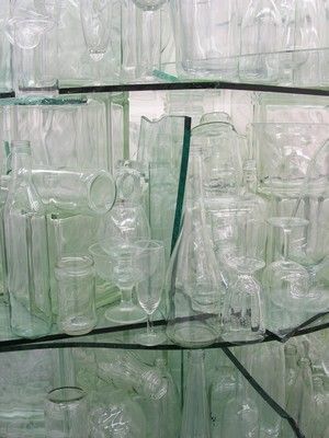 T. Cragg: Clear Glass Stack, 2000, detail