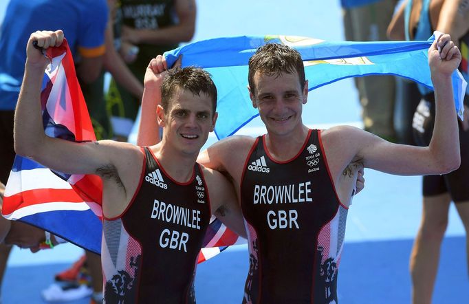 OH 2016 - triatlon:  Alistair Brownlee (GBR) a  Jonathan Brownlee (GBR)