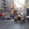 Oprava vodovodního potrubí u pražské magistrály