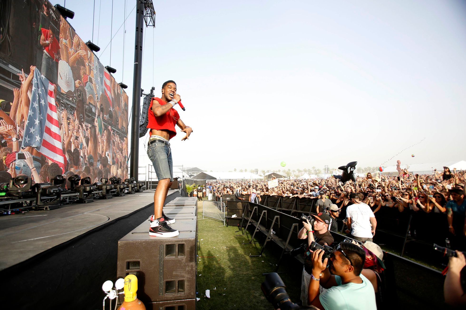 Kid Cudi performs at the Coachella Valley Music and Arts Festival in Indio
