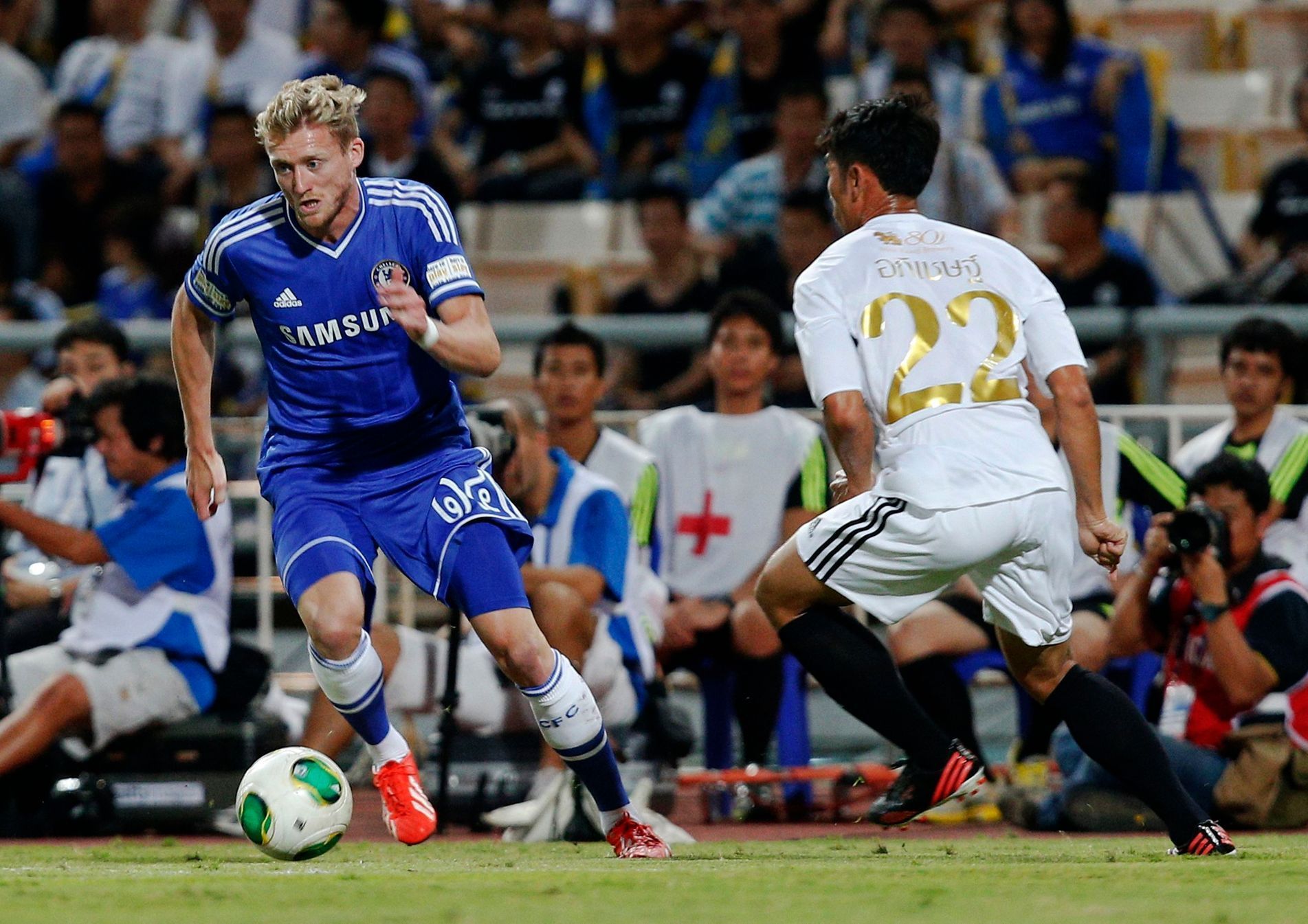 Andre Schürrle, nová posila Chelsea, v přípravě na sezonu 2013-14