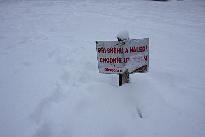 Sníh v Praze