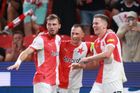 Slavia přeskočila Spartu v čele fotbalové ligy, vyhrála i dotírající Plzeň