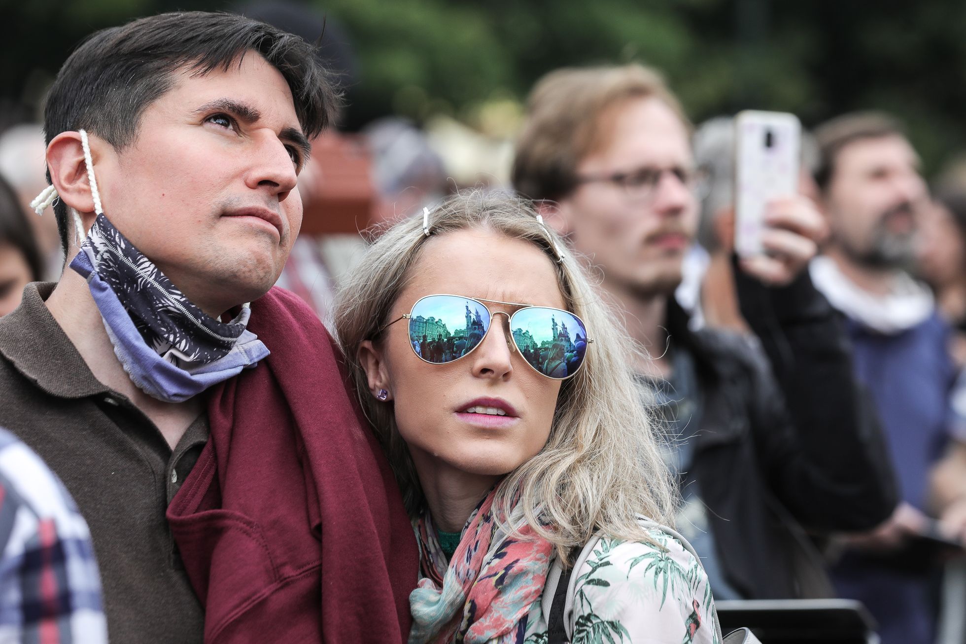 Stavba Mariánský sloup, Staroměstské náměstí, sochař Petr Váňa