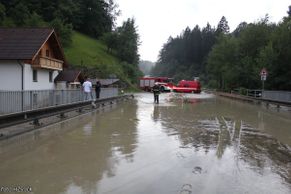 Bouřky na jihu Čech uzavřely silnici I/39