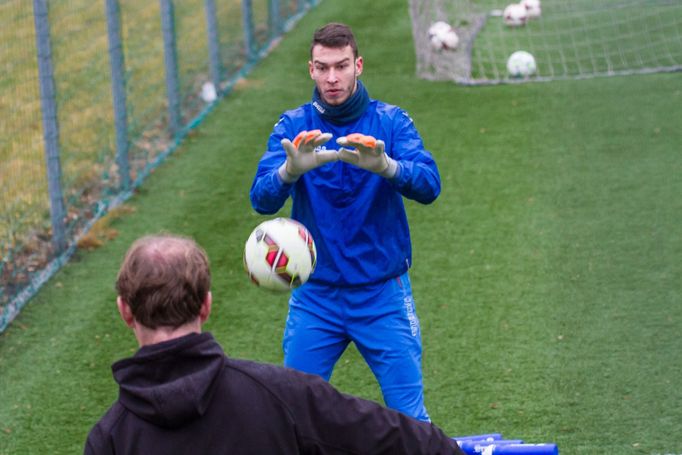 Trénink Baníku Ostrava 28. 12. 2015: Jiří Pavlenka