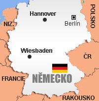 Mapa Německo - Wiesbaden, Hannover