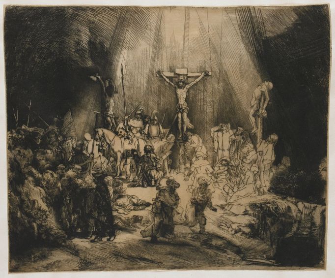 Rembrandt van Rijn: Tři kříže, 1653