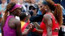 Serena Williamsová a Sloane Stephensová na tenisovém US Open