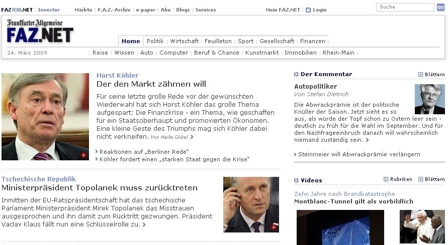 FAZ: Topolánek padl