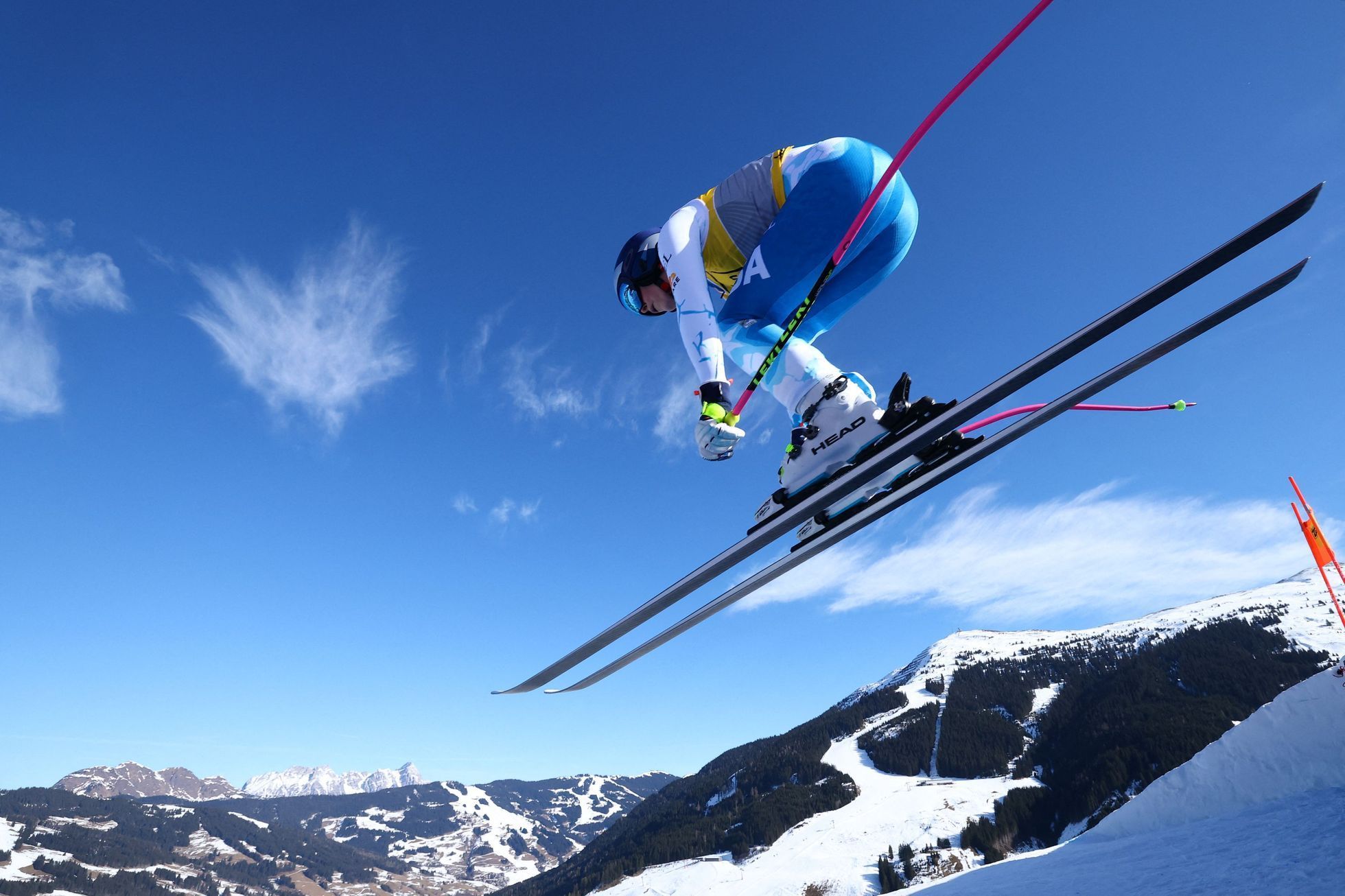 Lindsey Vonnová ve sjezdu žen na MS v Saalbachu 2025