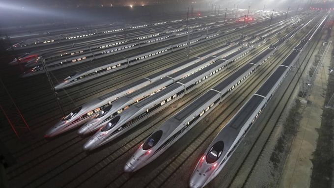 Čínské vlaky (ilustrační foto).