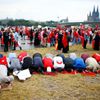 Demonstrace v Kolíně nad Rýnem na podporu tureckého prezidenta Recepa Erdogana