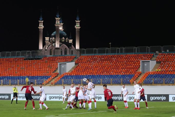 Pohled na stadion v zápase skupiny E kvalifikace MS Bělorusko - Česko