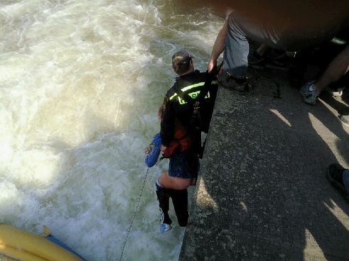 Nepodařený sjezd Viktorčina splavu