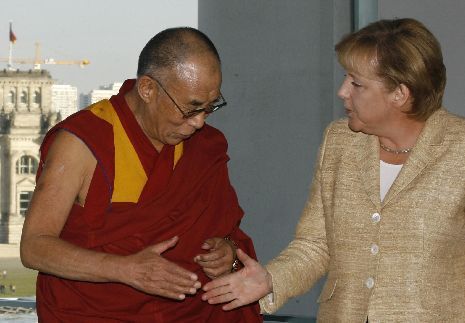 Merkelová a dalajlama