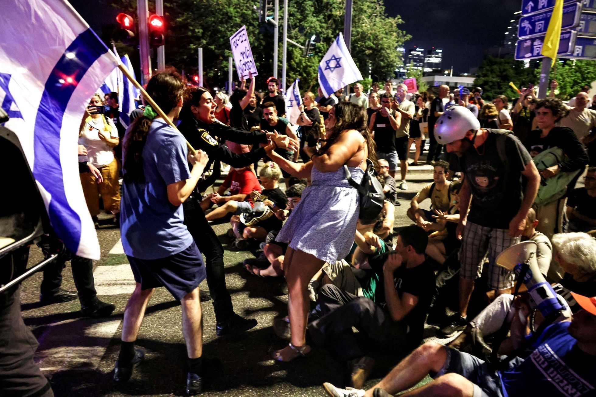 Izrael, Hamas, Gaza, rukojmí, protest, Palestina