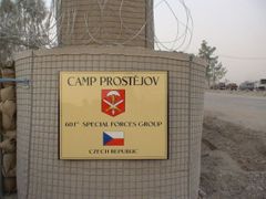Základna prostějovské jednotky v Afghánistánu.
