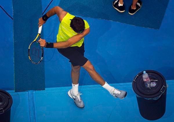Juan Martín del Potro neunesl v některých chvílích své emoce