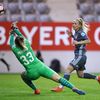 fotbal, Liga mistryň 2018/2019, odveta čtvrtfinále Bayern Mnichov - Slavia, Mandy Islackerová střílí čtvrtý gól