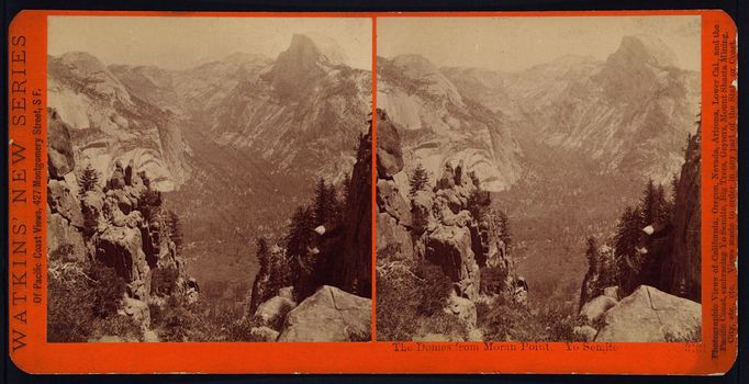 Moran Point, Yosemitský národní park, USA. Rok 1879