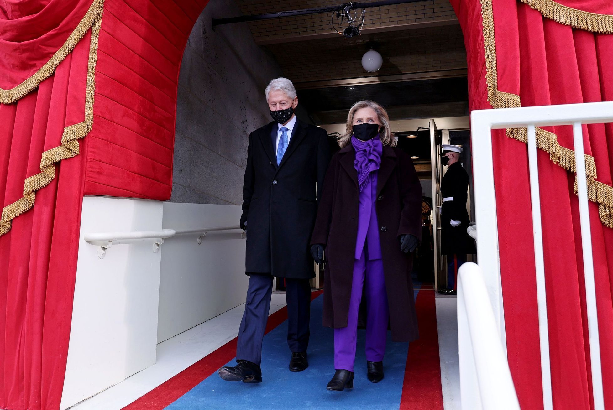 clinton, inaugurace, zena