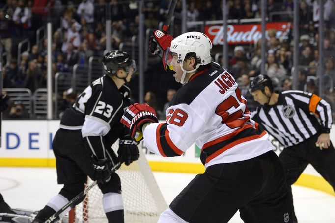 Jaromír Jágr - útočník New Jersey Devils - v akci