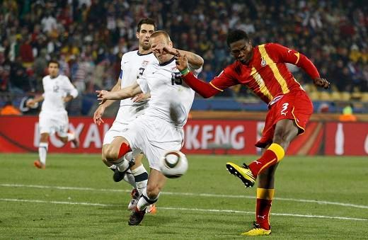 Asamoah Gyan v prodloužení ale vrátil Ghaně vedení