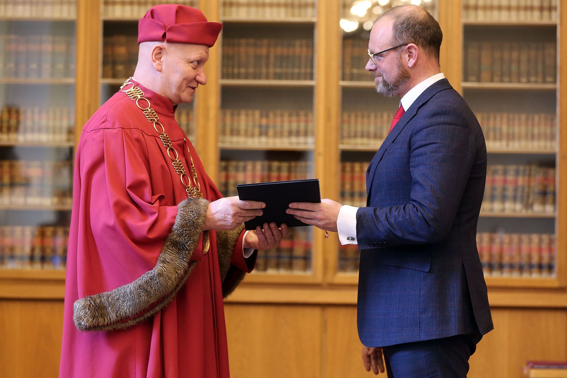 Předávání jmenovacích dekretů rektorům vysokých škol