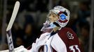 Roman Will v prvním zápase v NHL (Colorado Avalanche)