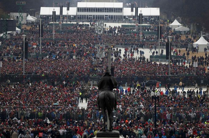 Fotografie ze dne inaugurace nového amerického prezidenta Donalda Trumpa